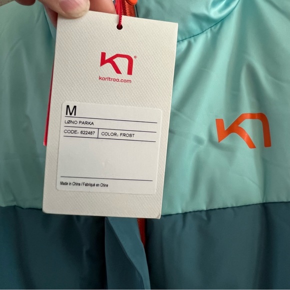 Kari Traa Lono Long Blue & Orange Jacket NWT SZ Medium - Picture 3 of 9